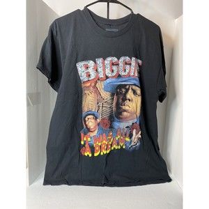 Notorious Biggie SMALLS  BIG black It was all a dream Tshirt Size Large